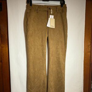 Elie Tahari Faux Leather Wide Bottom Pants | Size 4